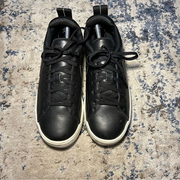 Nike Course Classic Black Leather Spike-less Golf Shoes Size 8 Wide - Picture 4 of 11